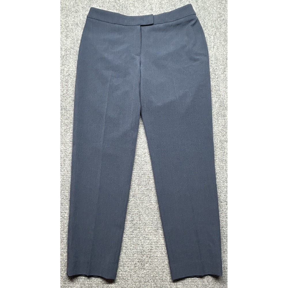 Anne Klein Pants Womens 8 Blue Cadet Stretch Slim Career Office Dress Work New